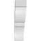 Ekena Millwork 3-in. W x 8-in. D x 12-in. H Valencia Architectural Grade PVC Knee Brace BRCP03X08X12VAL - alternate 2
